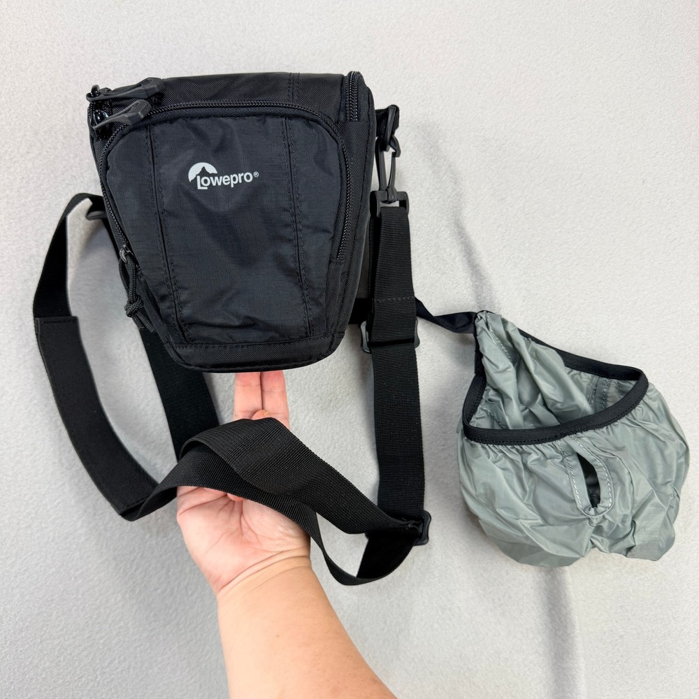 Lowepro Toploader Zoom 45 AW II Camera Bag Black with Rain Cover